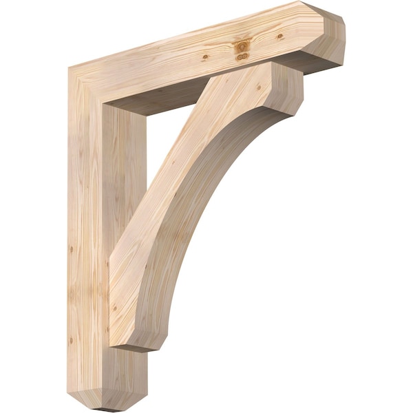 Ekena Millwork Legacy Craftsman Smooth Bracket w/ Offset Brace, Douglas Fir, 7 1/2"W x 36"D x 40"H BKT0806X36X40LEC04SDF - main